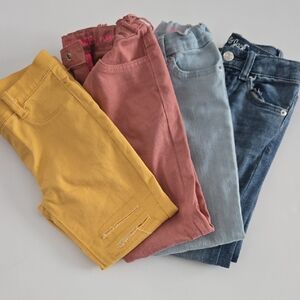 Bundle of Four Colorful Girls Jeans Sz6